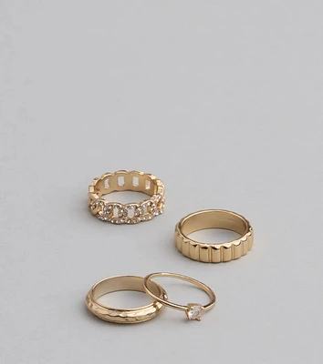 Infinite Glow Four-Pack Ring Set
