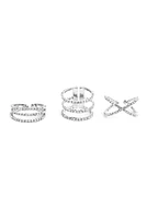 Three On Card Rhinestone Set