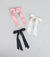 Keep It Cute Three-Pack Hair Bow Clip Set