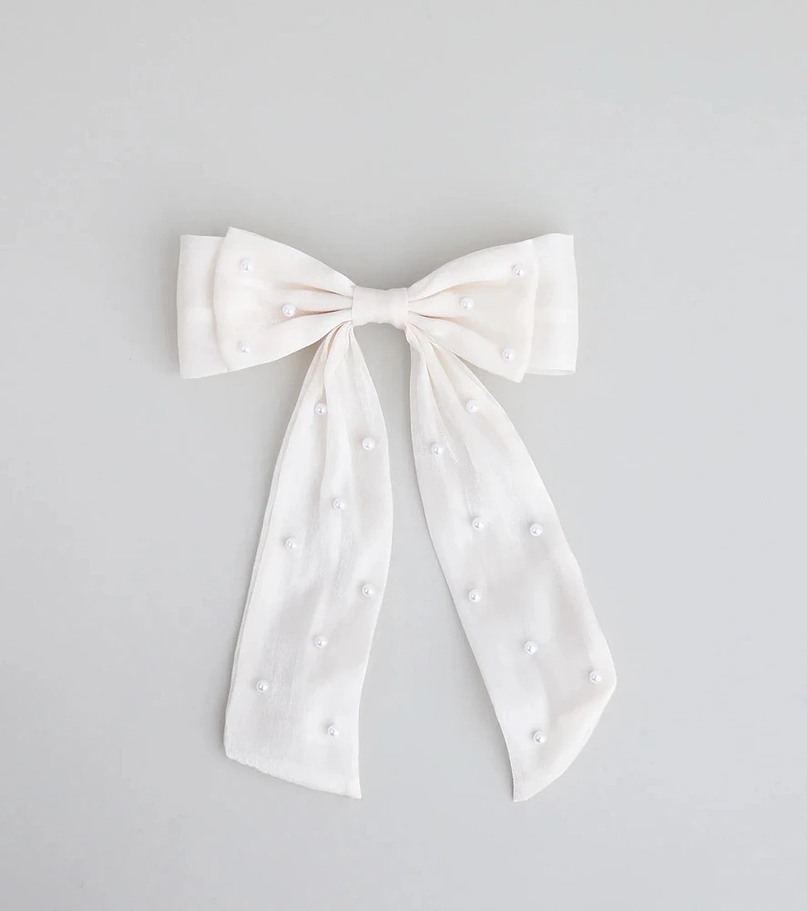 Tied With a Pearl Hair Bow