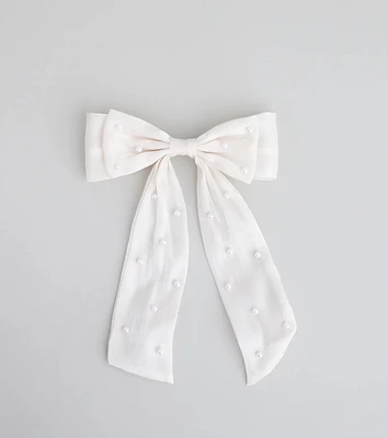 Tied With a Pearl Hair Bow
