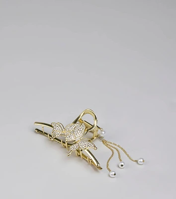 Ethereal Beauty Butterfly Fringe Claw Clip