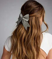 Dearly Glam Rhinestone Bow Hair Clip