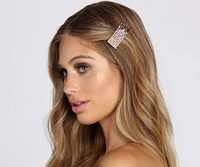 Multi Toned Rhinestone Hair Clip