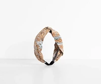 Paisley Satin Twist Headband