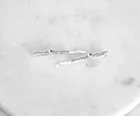 Oval Rhinestone Hair Pin Set