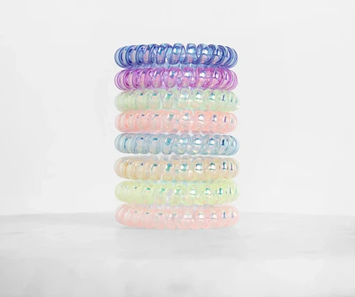 Rainbow Hair Coils Set of 8