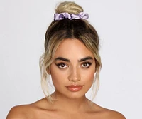 Pretty In Pastel Satin Scrunchy 5 Pack