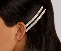 Enchanting Two Pack Rhinestone Bobby Pins