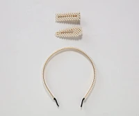 Preppy And Posh Pearl Hair Accessory Set