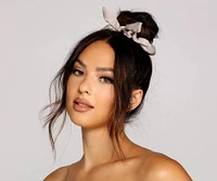 Leopard Print And Satin Scrunchie Multi Pack