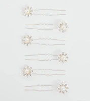 Elegant And Chic Pearl Flower Barrette Set