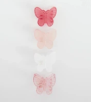 Flutter Around Butterfly Four Pack Hair Clips