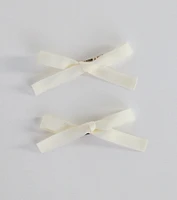 Dainty And Chic Short Hair Bow Clip Set