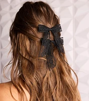 Coveted Charm Floral Lace Hair Bow Clip Set