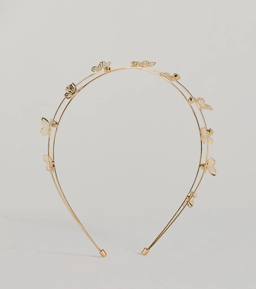 Rare Catch Butterfly Rhinestone Headband