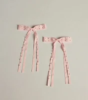 Adorable Vibes Pearl Hair Bow Set