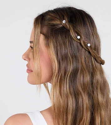 Tressed Up Rhinestone Swirl Hair Twists