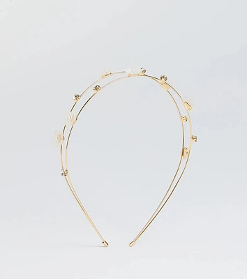 Ethereal Glam Rhinestone Flower Headband
