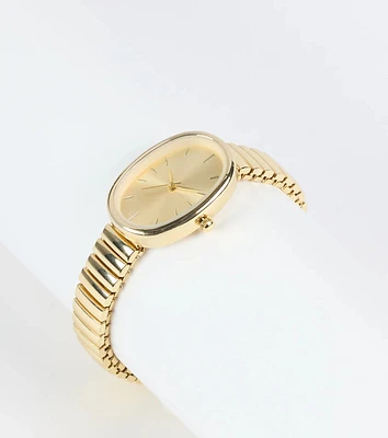 Keeping Time Oval Watch Bracelet