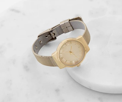 Always On Time Mesh Watch