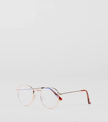 Busy Bee Blue Light Round Glasses