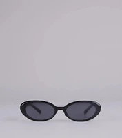 Instant Chic Small Oval Sunglasses