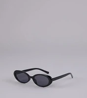 Instant Chic Small Oval Sunglasses