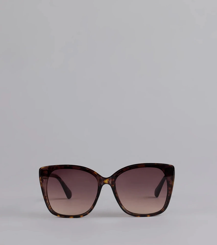 Booked And Unbothered Leopard Oversized Sunglasses