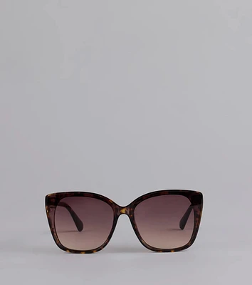 Booked And Unbothered Leopard Oversized Sunglasses