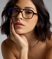Smarty Chic Aviator Blue Light Glasses