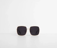 The Shade Is Real Over-sized Square Sunglasses
