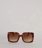 Unfazed Babe Oversized Square Sunglasses
