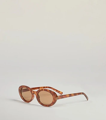 Golden Hour Tortoiseshell Oval Sunglasses