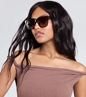 Always On Point Square Frame Sunglasses