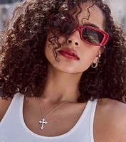 Sleek Classic Square Frame Sunglasses