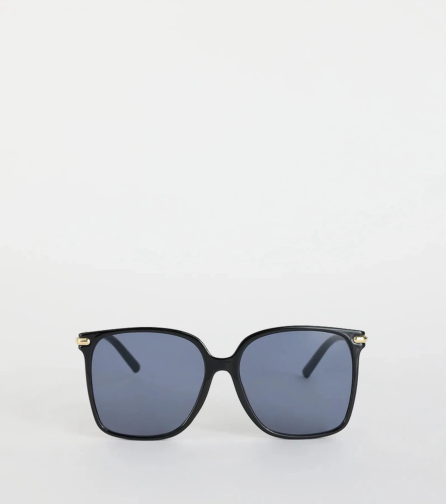Schedule Full Oversized Square Sunglasses