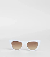 Cute Gaze Chain Trim Cat Eye Sunglasses