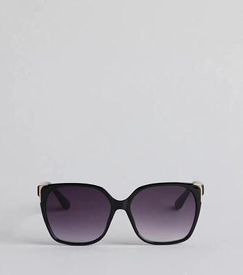 Livin' My Best Life Oversized Square Sunglasses