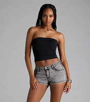 Sleek Fave Slinky Knit Bandeau Top
