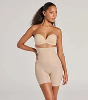 Smooth Look Scuba High Waist Shaper Shorts