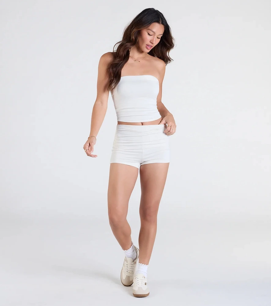 Relaxed Perfection Mid-Rise Pajama Shorts