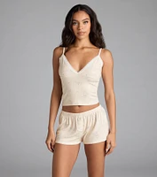 Bunny Tails High-Rise Pajama Shorts