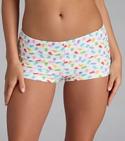 Sweet And Fruity Gummy Bear Print Pajama Shorts
