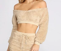 Sherpa Lounge Crop Top