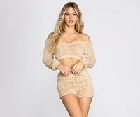 Sherpa Lounge Crop Top