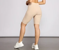 Ribbed Pajama Biker Boxer Shorts
