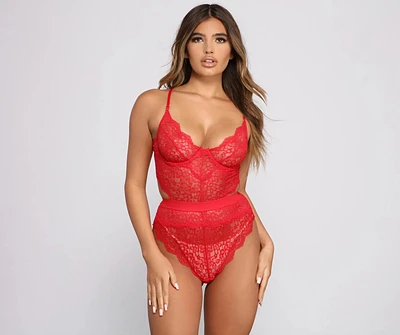 Love With Lace High Waist Teddy