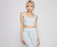 Chic And Chill Pajama Cropped Tank