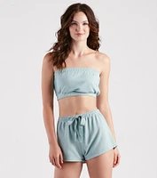 Keep It Chill Pajama Top And Shorts Set
